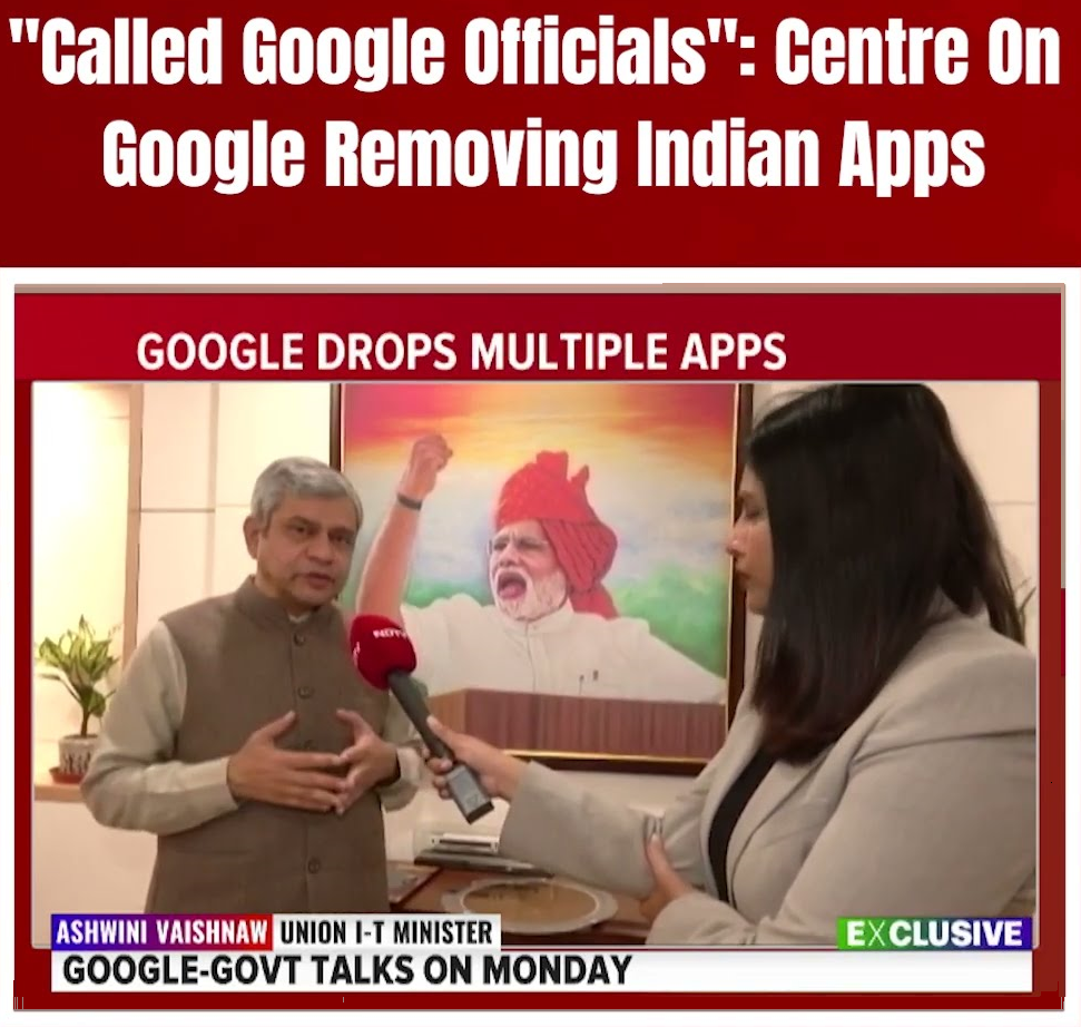 See center responding to Why Google removed Indian apps from play store. Center took a quick action and it is said to be settled in the Indian players' favor soon.